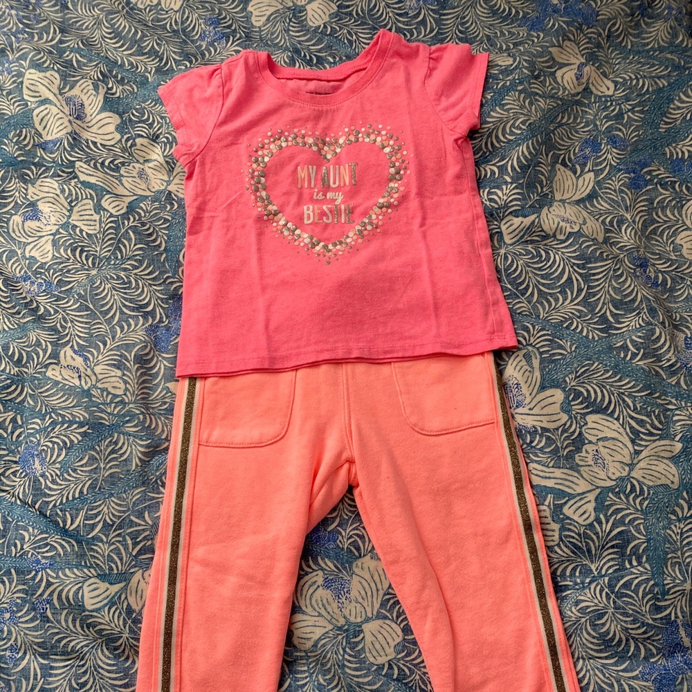 CARTERS PANTS AND CHILDREN PLACE BLOUSE